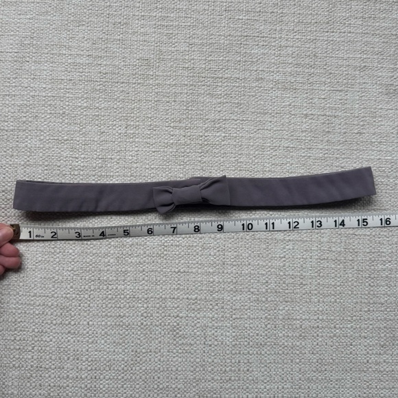 Gray Cloth Bow Belt - Picture 3 of 5